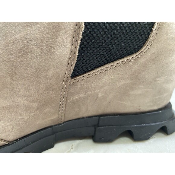 Sorel Joan Of Arctic Boots Women’s  8.5 Wedge Chelsea Slip-On Brown Suede - Picture 12 of 12